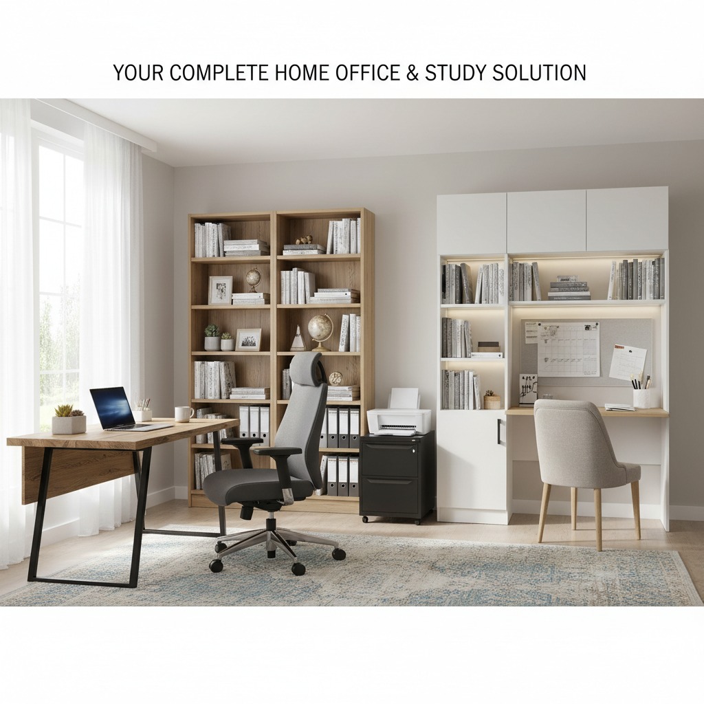 Whether you're working from home full-time or setting up a dedicated study space, we carry desks, office chairs, bookcases, file cabinets, and complete office ...